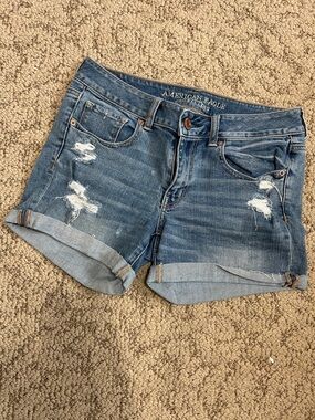American Eagle Outfitters Midi Jean Shorts
